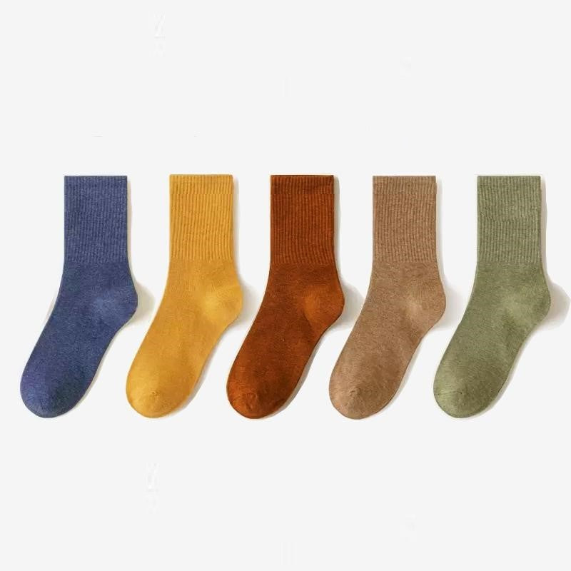 Soft Combed Cotton Business Socks – 5 Pairs