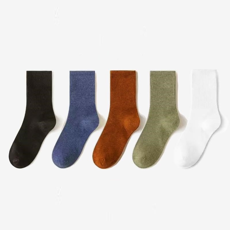 Soft Combed Cotton Business Socks – 5 Pairs