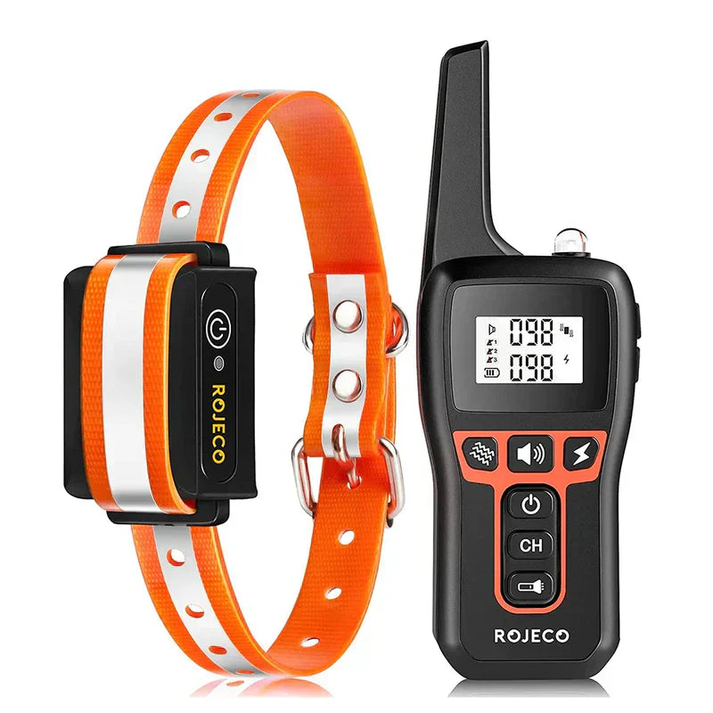 Remote-Controlled Dog Collar with Vibration and Sound Alerts