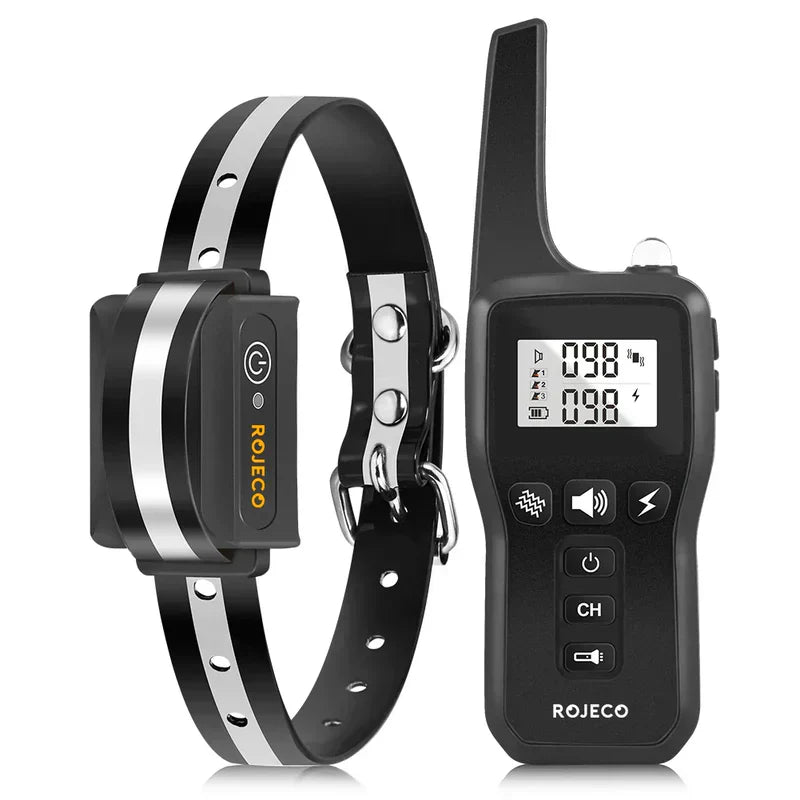 Remote-Controlled Dog Collar with Vibration and Sound Alerts