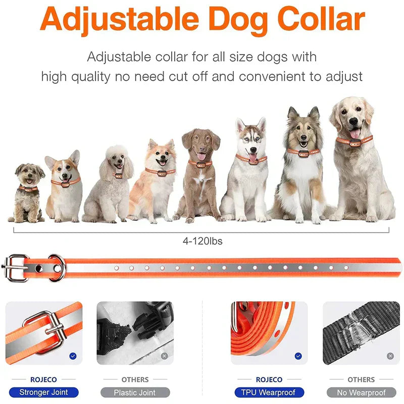 Remote-Controlled Dog Collar with Vibration and Sound Alerts