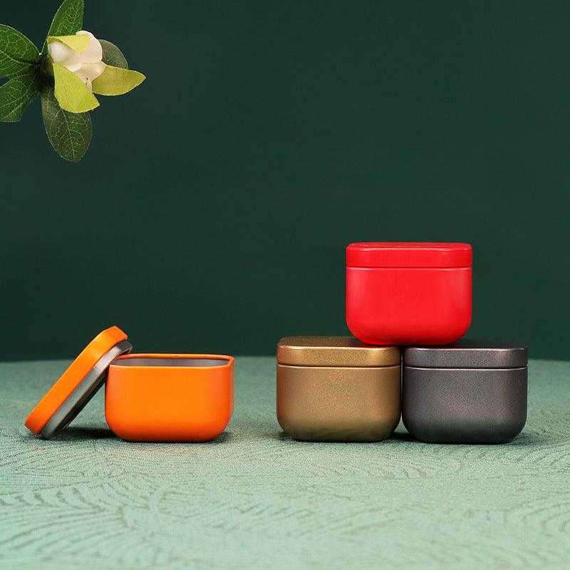 Colorful Metal Storage Box for Tea, Candy, and Pills