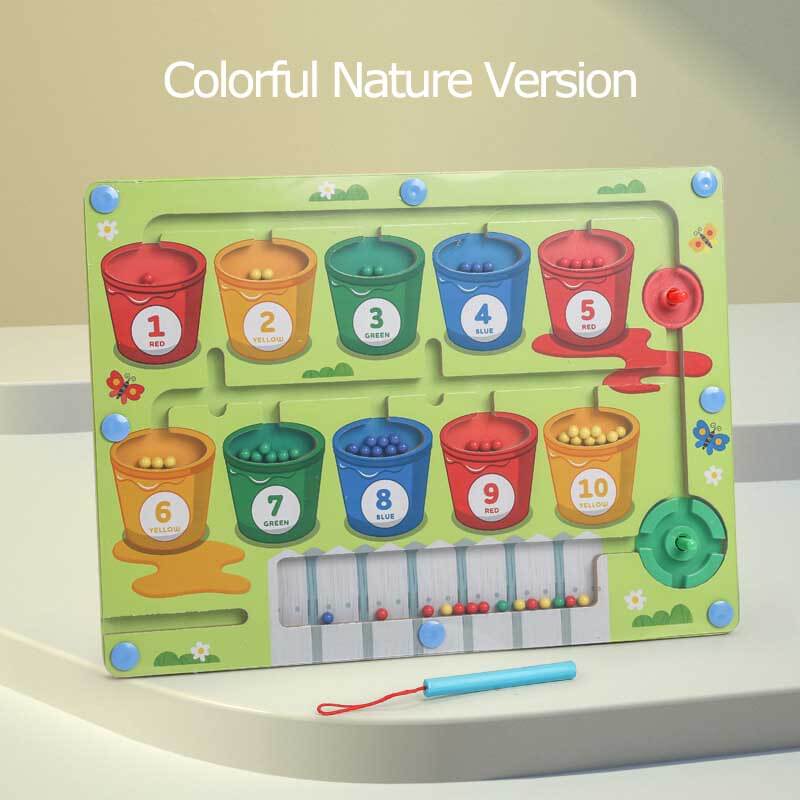 Magnetic Color Learning Maze Toy for Kids