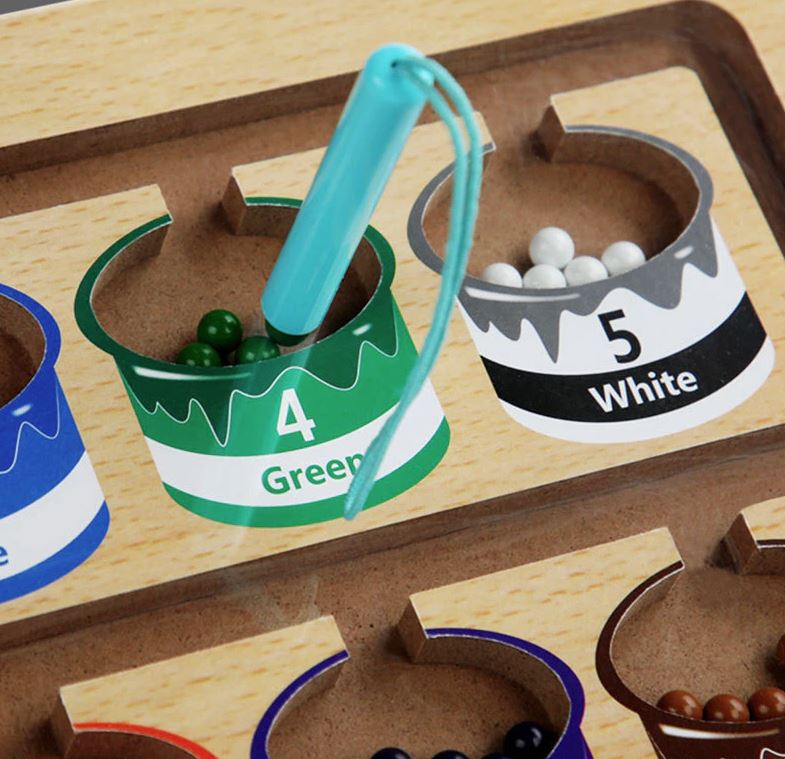 Magnetic Color Learning Maze Toy for Kids