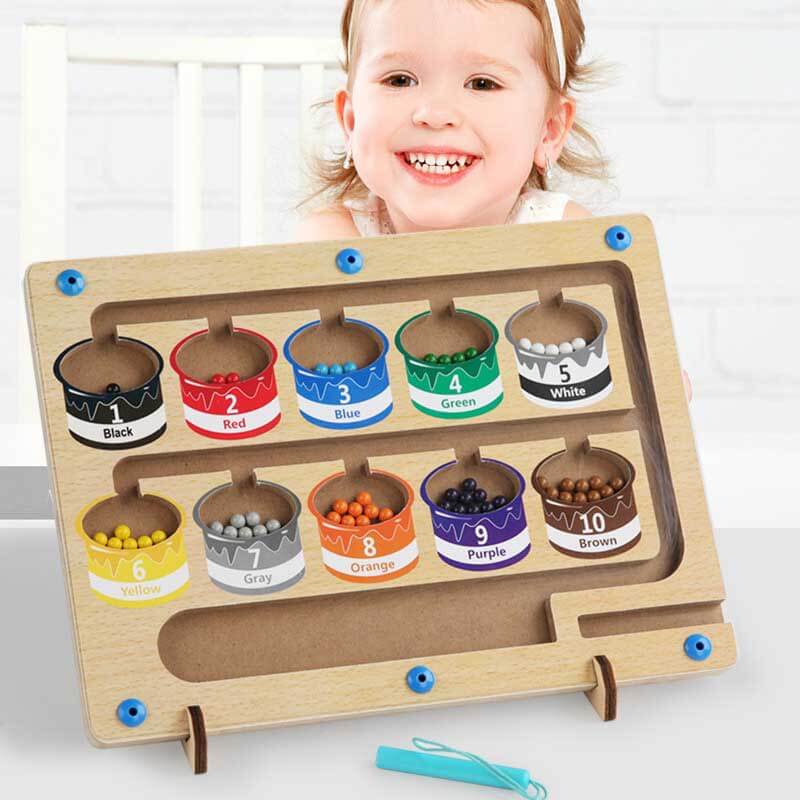 Magnetic Color Learning Maze Toy for Kids