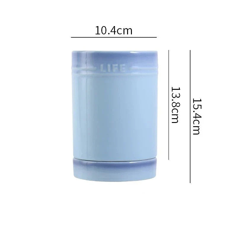 Colorful Ceramic Kitchen Utensil Organizer
