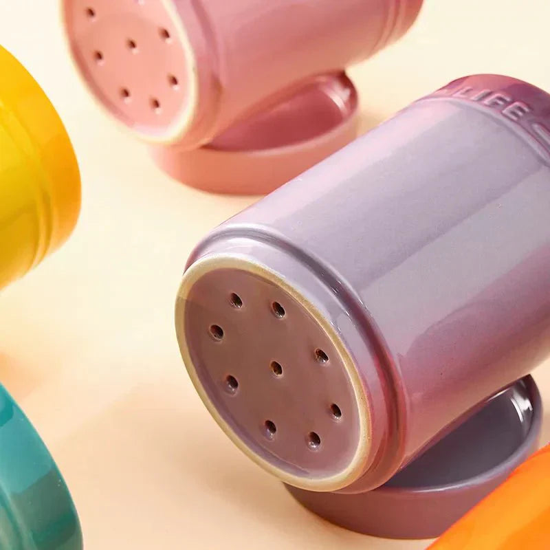 Colorful Ceramic Kitchen Utensil Organizer
