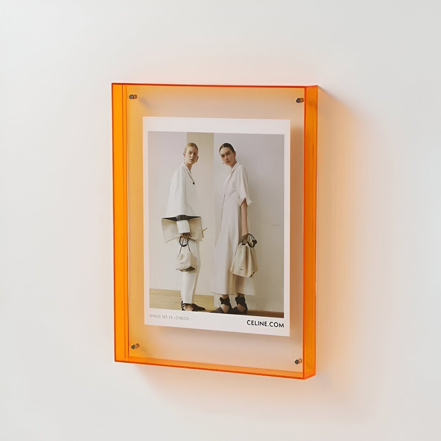 Colorful Transparent Acrylic Photo Frame in Modern Minimalist Style