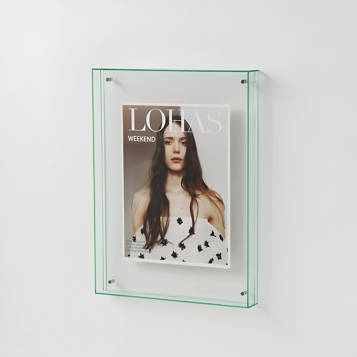 Transparent Acrylic Photo Frame in Modern Minimalist Design