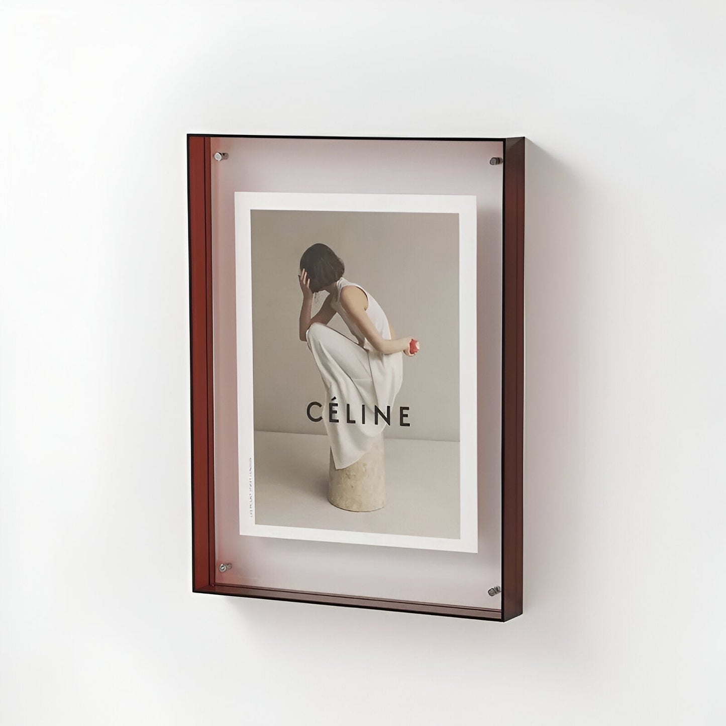 Colorful Transparent Acrylic Photo Frame in Modern Minimalist Style