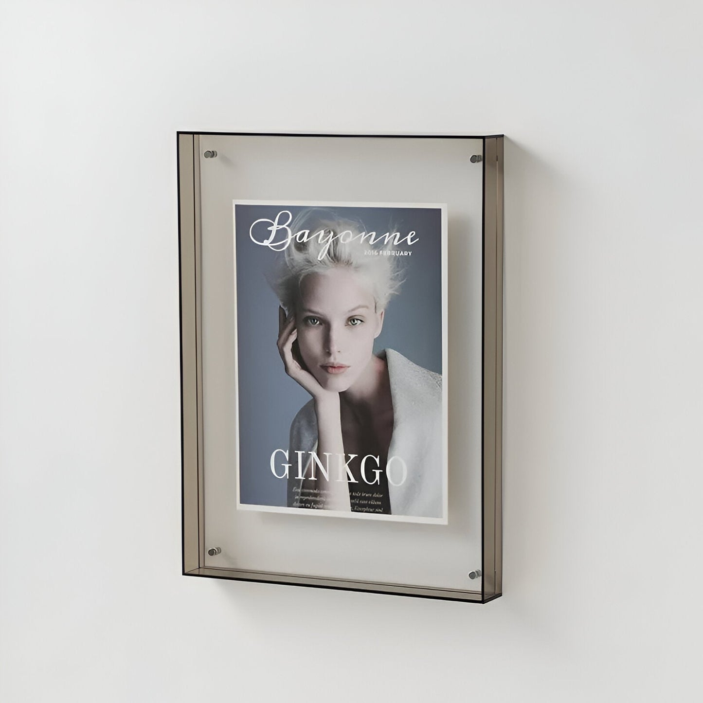 Transparent Acrylic Photo Frame in Modern Minimalist Design