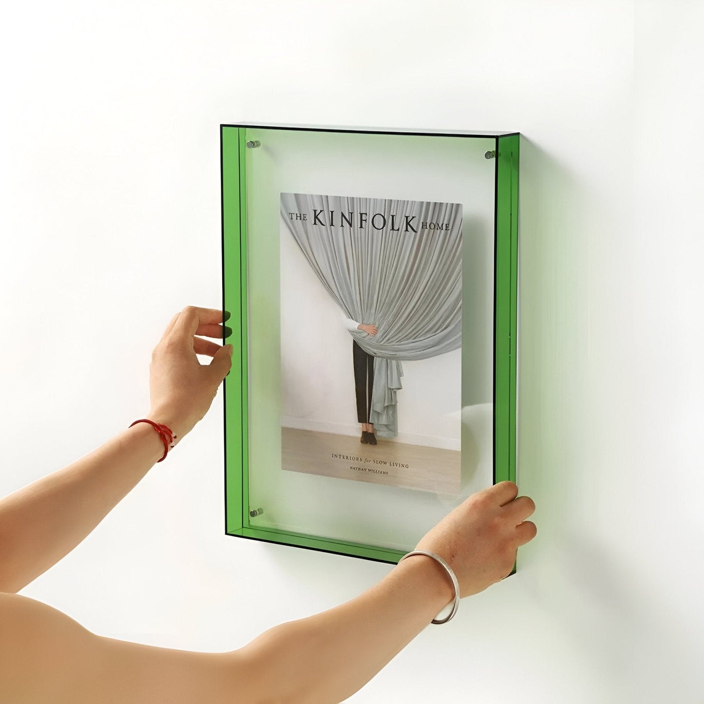 Colorful Transparent Acrylic Photo Frame in Modern Minimalist Style