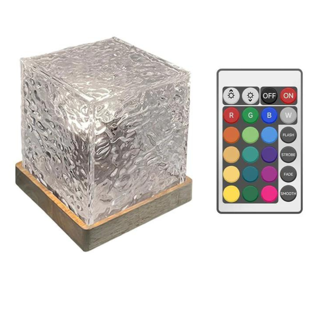 Colour Changing Crystal Table Lamp with Remote Control