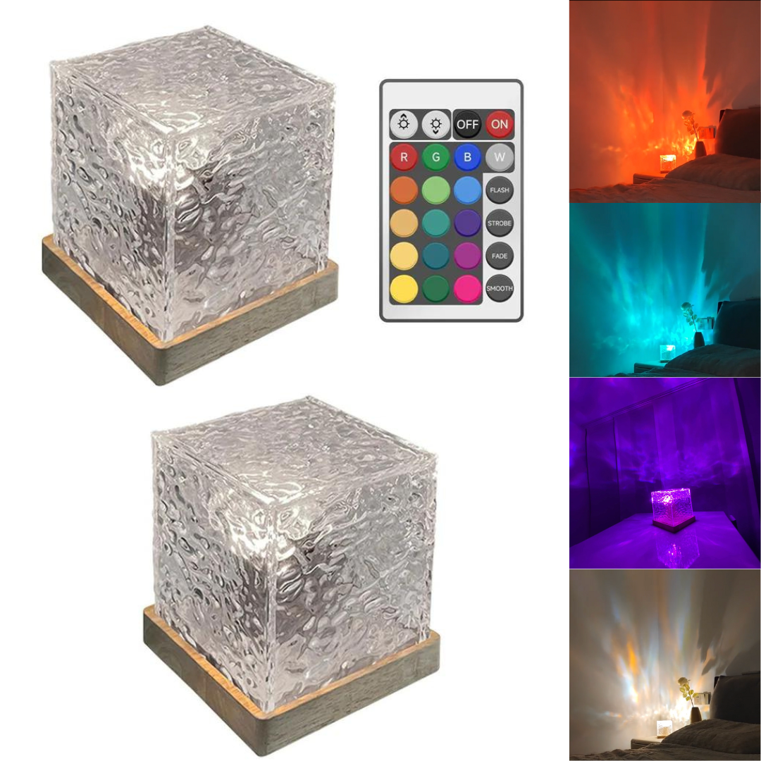 Colour Changing Crystal Table Lamp with Remote Control
