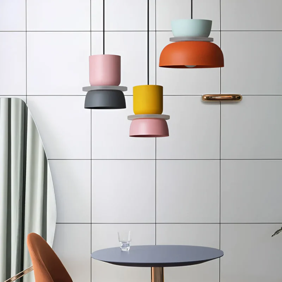 Colorful Macaron LED Pendant Light