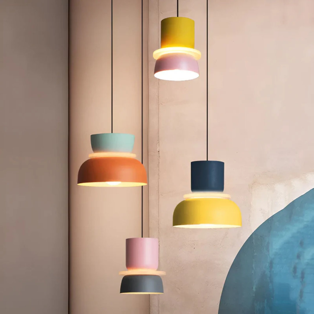 Colorful Macaron LED Pendant Light