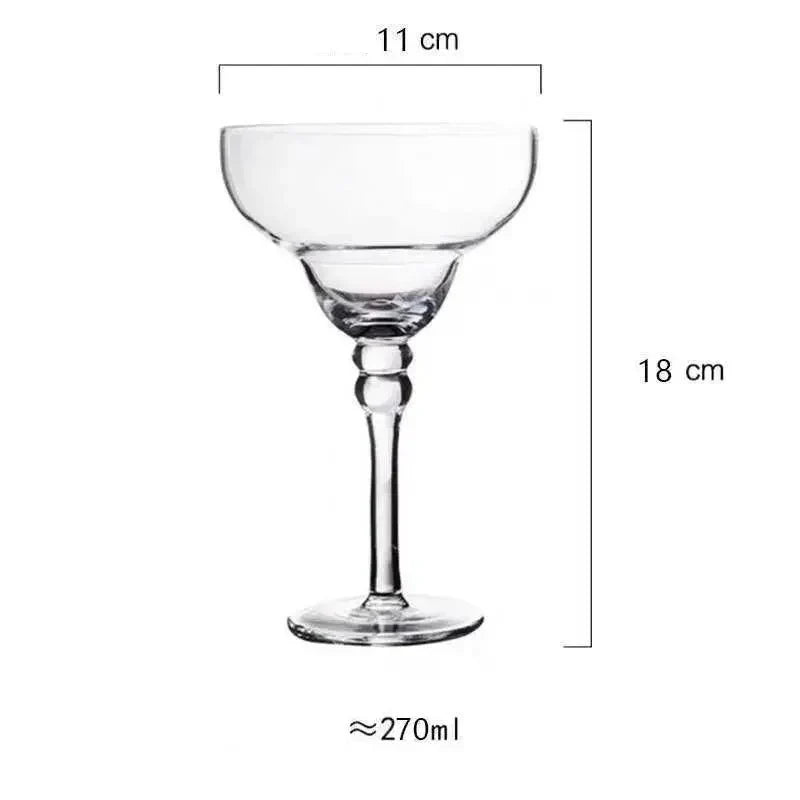 Colorful Lead-Free Margarita Cocktail Glass 7.1 Inch