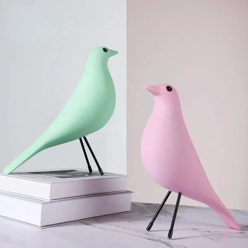 Colorful Resin Dove Birdhouse Ornament