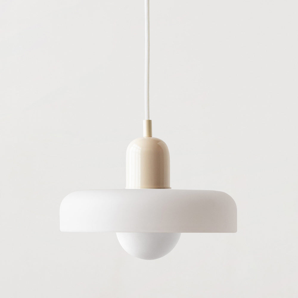 Stained Glass Pendant Lamp in Bauhaus Style