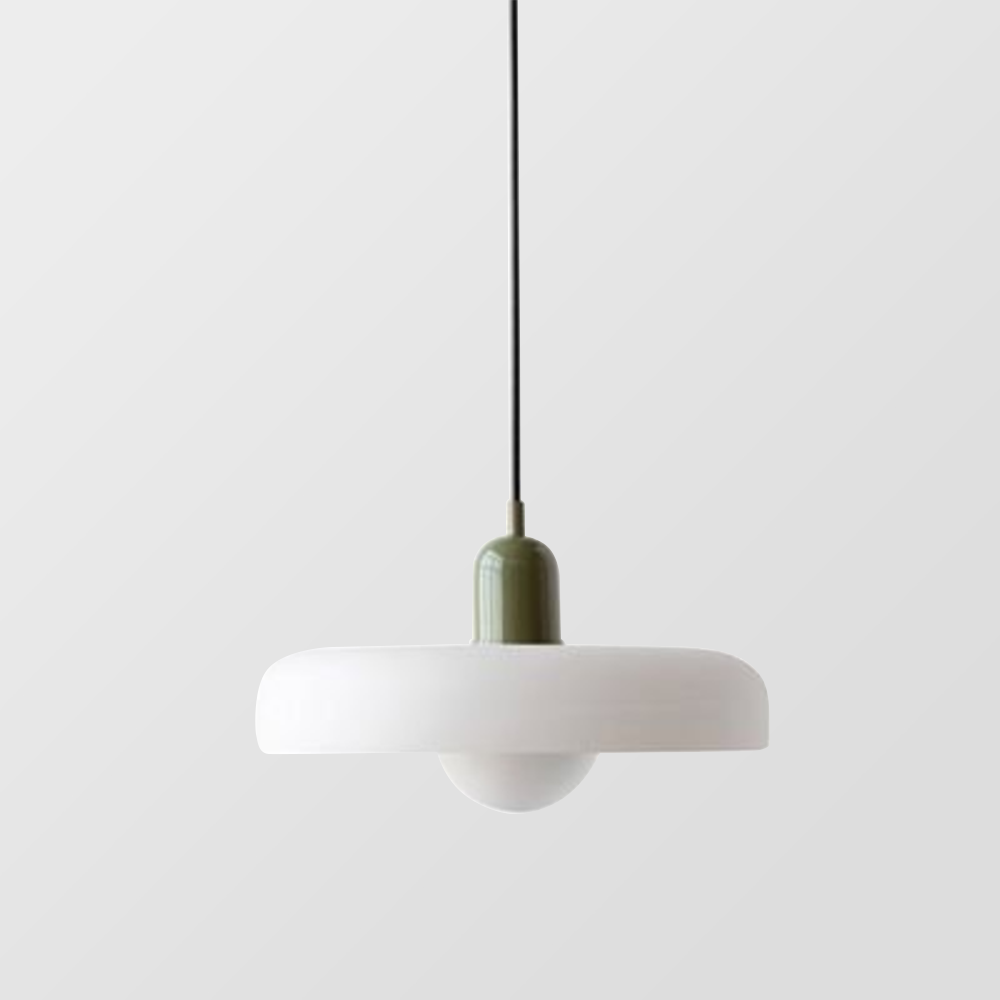 Stained Glass Pendant Lamp in Bauhaus Style