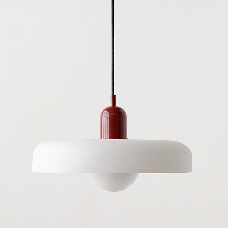 Stained Glass Pendant Lamp in Bauhaus Style