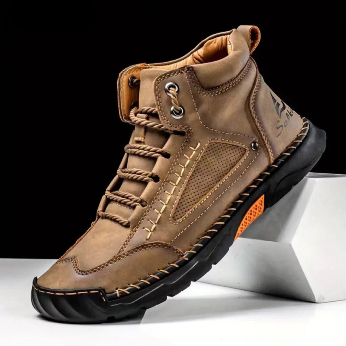 Men's Comfortable Chukka Boots with Durable Rubber Sole