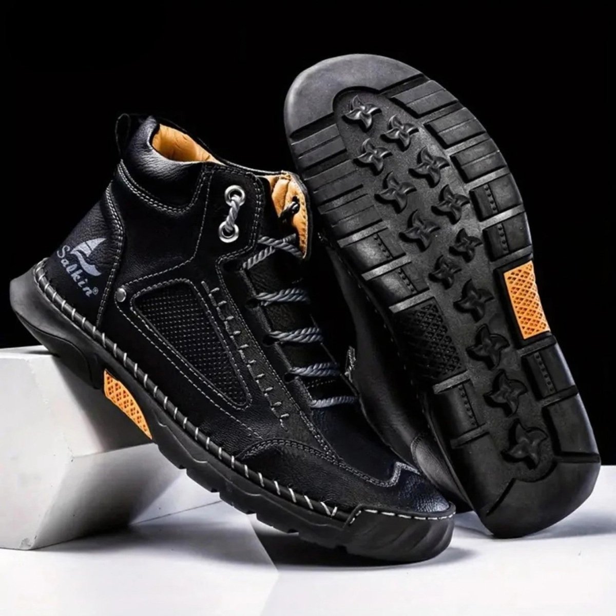 Men's Comfortable Chukka Boots with Durable Rubber Sole
