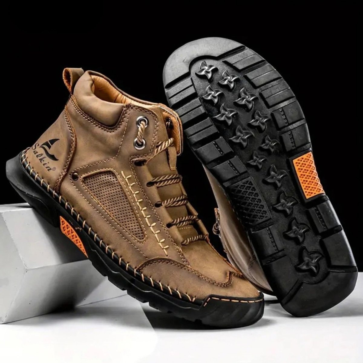 Men's Comfortable Chukka Boots with Durable Rubber Sole