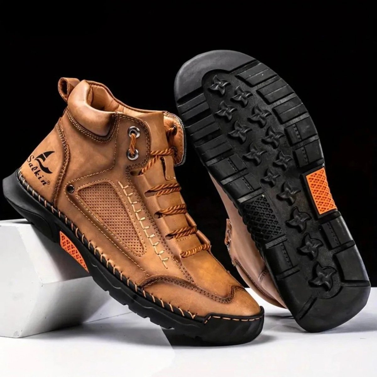 Men's Comfortable Chukka Boots with Durable Rubber Sole