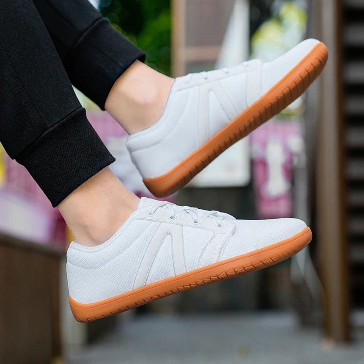 Men's Breathable Barefoot Shoes with Wide Toe Box