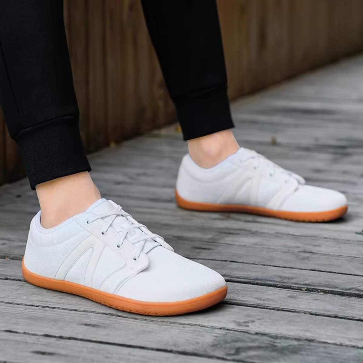 Men's Breathable Barefoot Shoes with Wide Toe Box