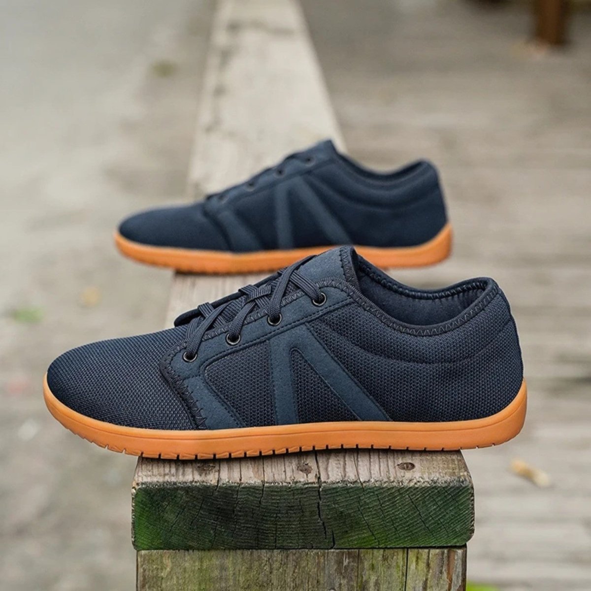 Men's Breathable Barefoot Shoes with Wide Toe Box