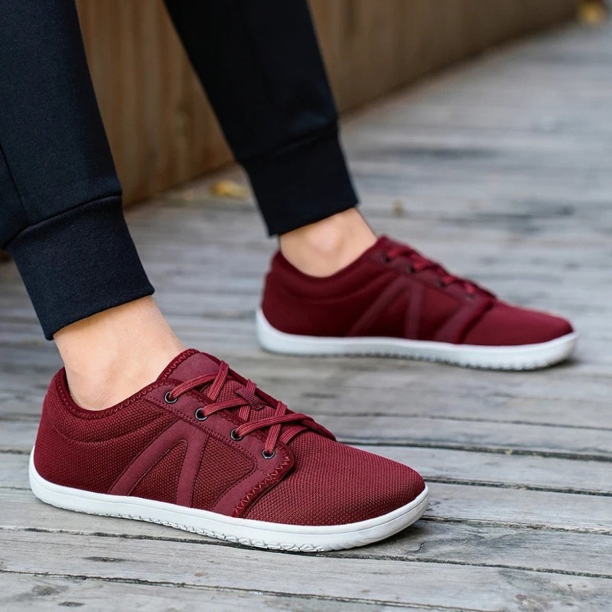 Men's Breathable Barefoot Shoes with Wide Toe Box