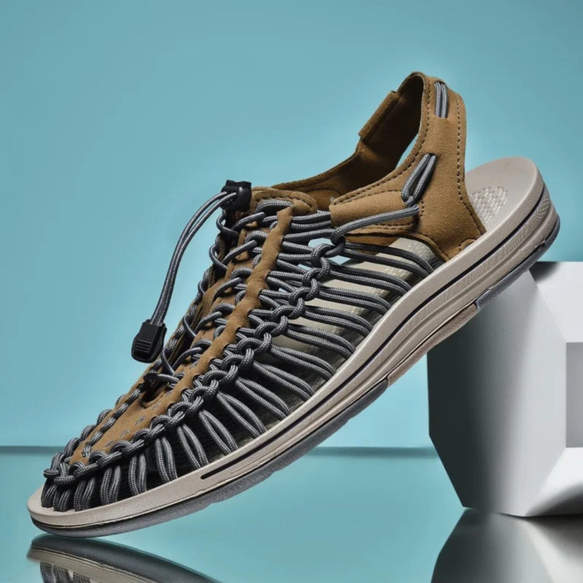 Breathable Men’s Summer Walking Shoes with Rubber Outsole