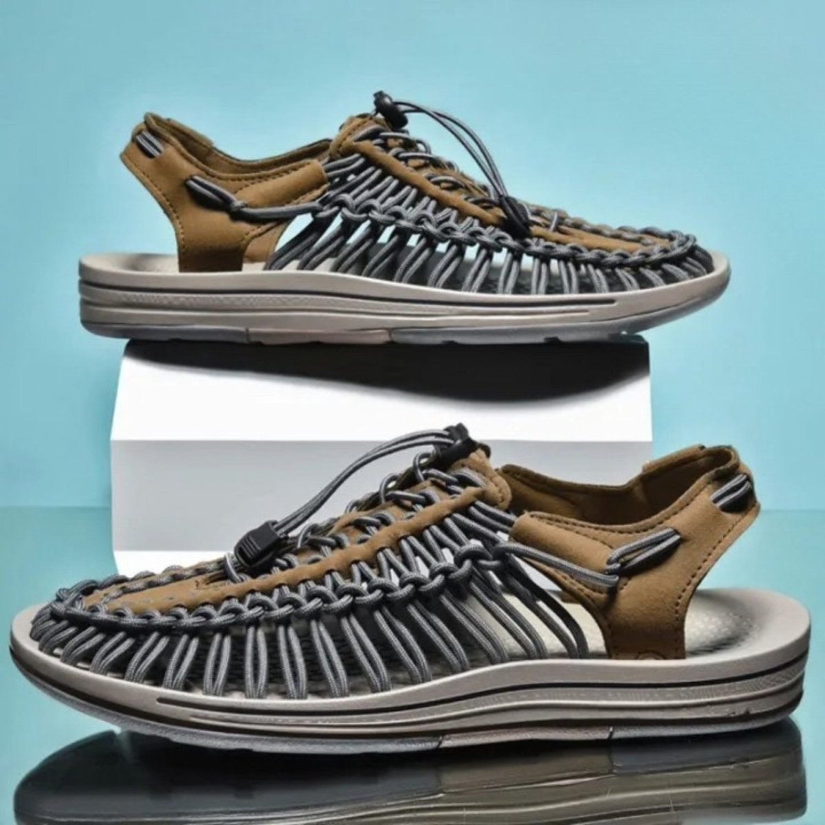 Breathable Men’s Summer Walking Shoes with Rubber Outsole