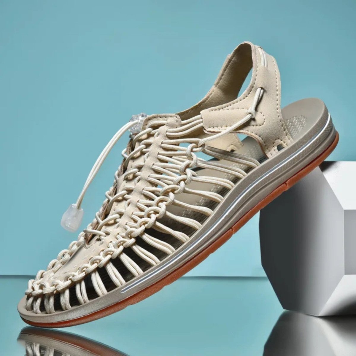 Breathable Men’s Summer Walking Shoes with Rubber Outsole