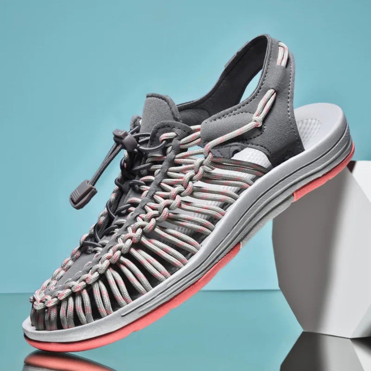 Breathable Men’s Summer Walking Shoes with Rubber Outsole