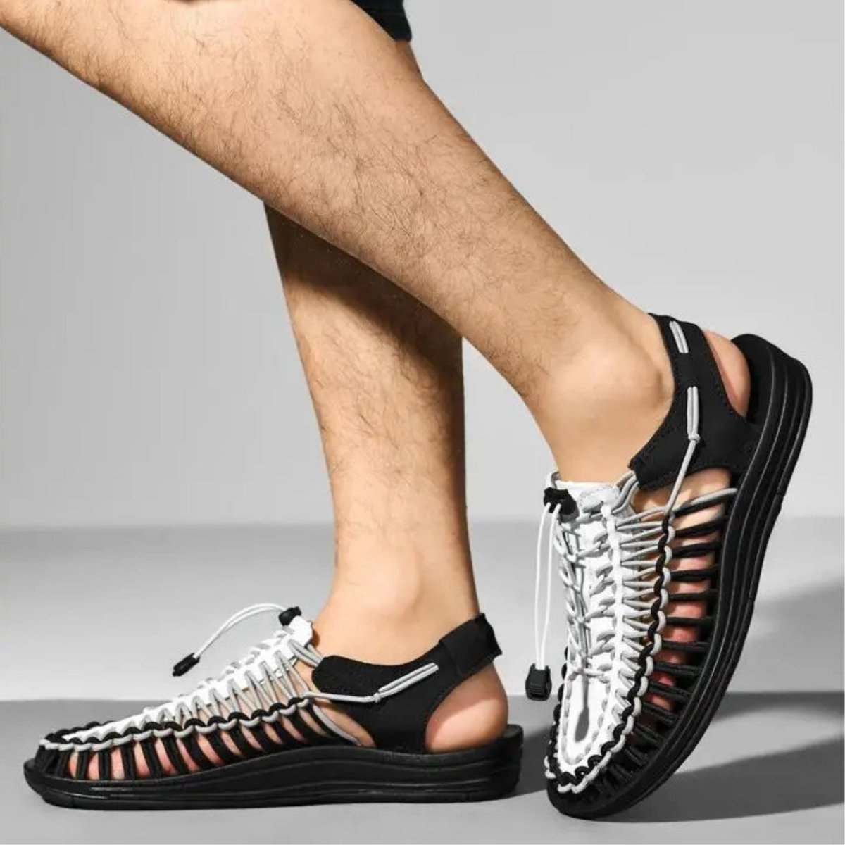 Breathable Men’s Summer Walking Shoes with Rubber Outsole