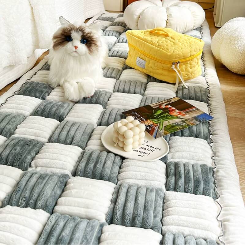 Premium Polypropylene-Cotton Sofa Cover with Anti-Slip Base