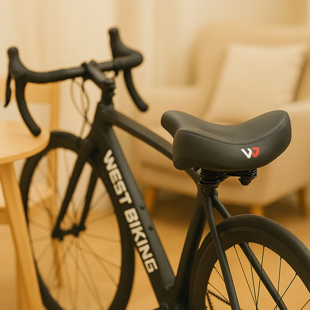 Ergonomic Bicycle Seat with Pressure Relief and Ventilation Channel