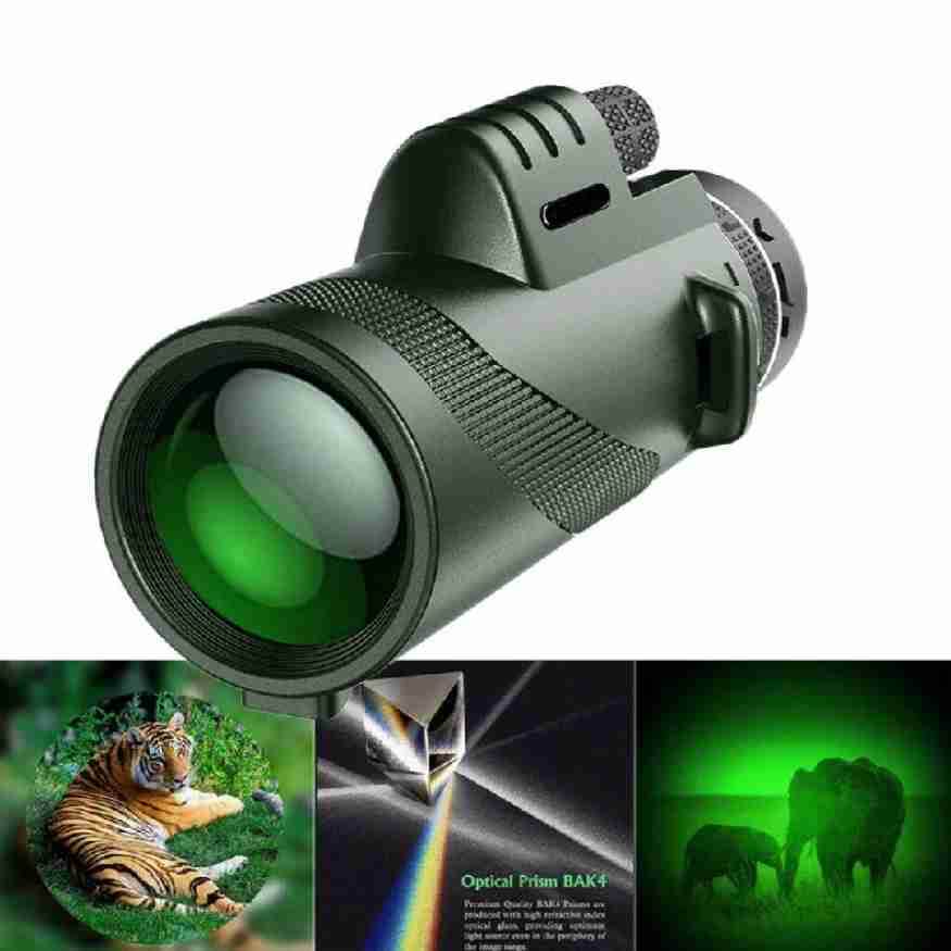 Compact Ultra-Zoom Monocular Telescope with HD Lens for Hiking and Birdwatching