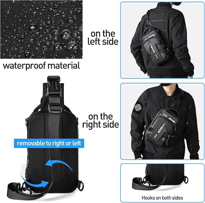 Lightweight Compact Crossbody Sling Backpack