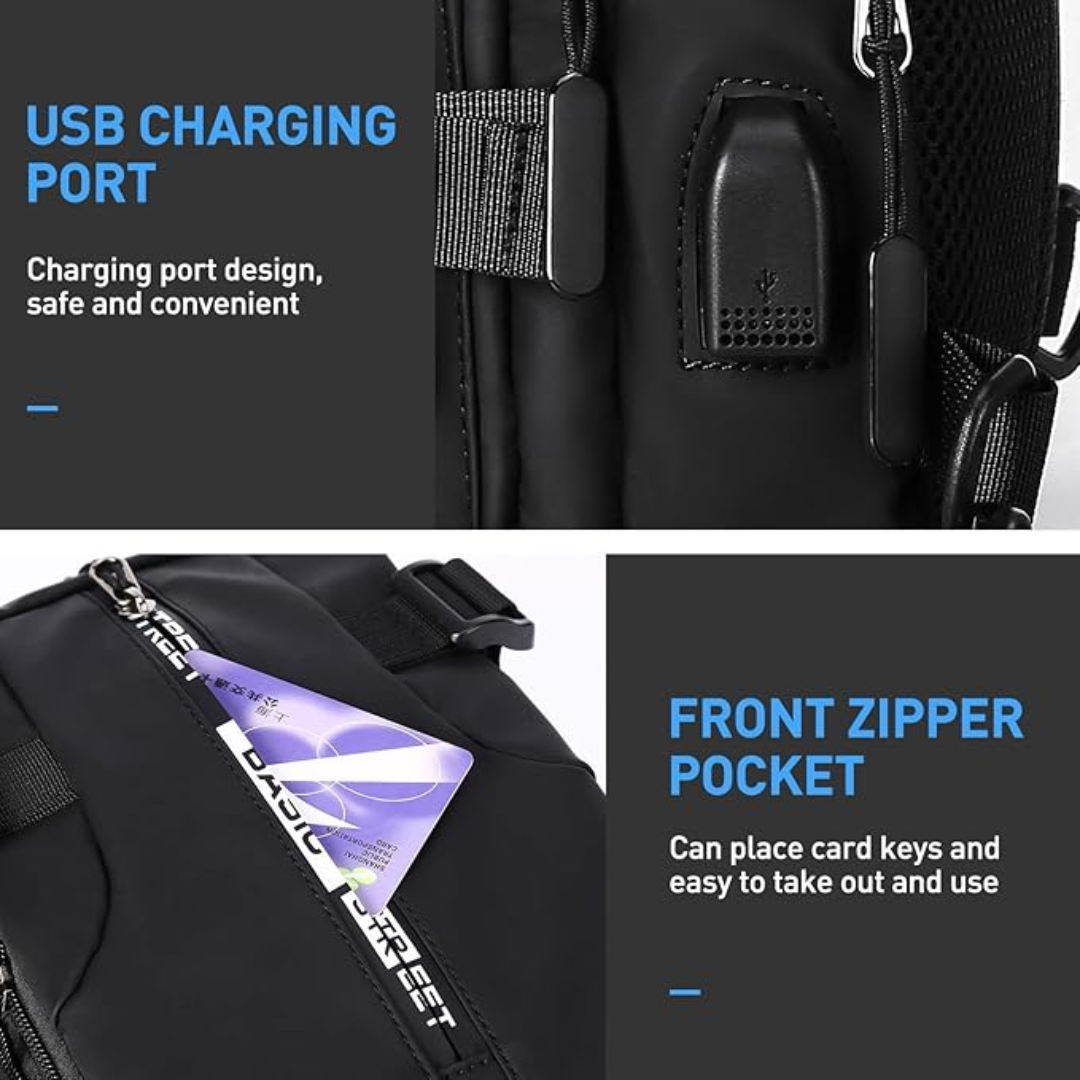 Lightweight Compact Crossbody Sling Backpack