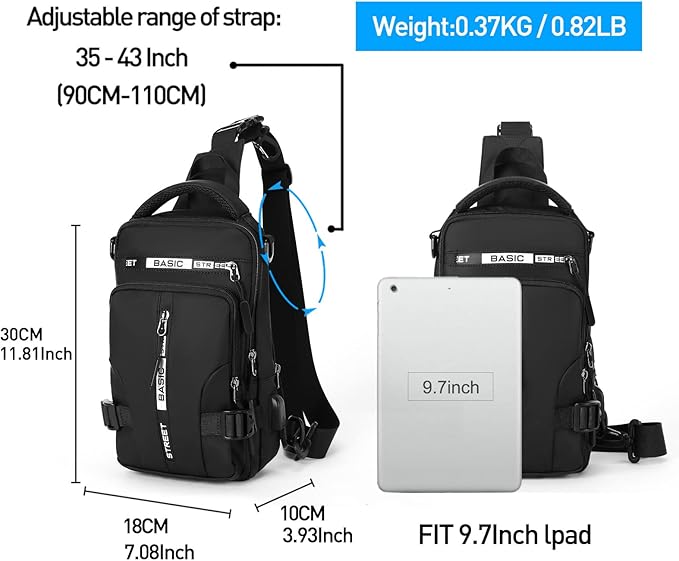Lightweight Compact Crossbody Sling Backpack