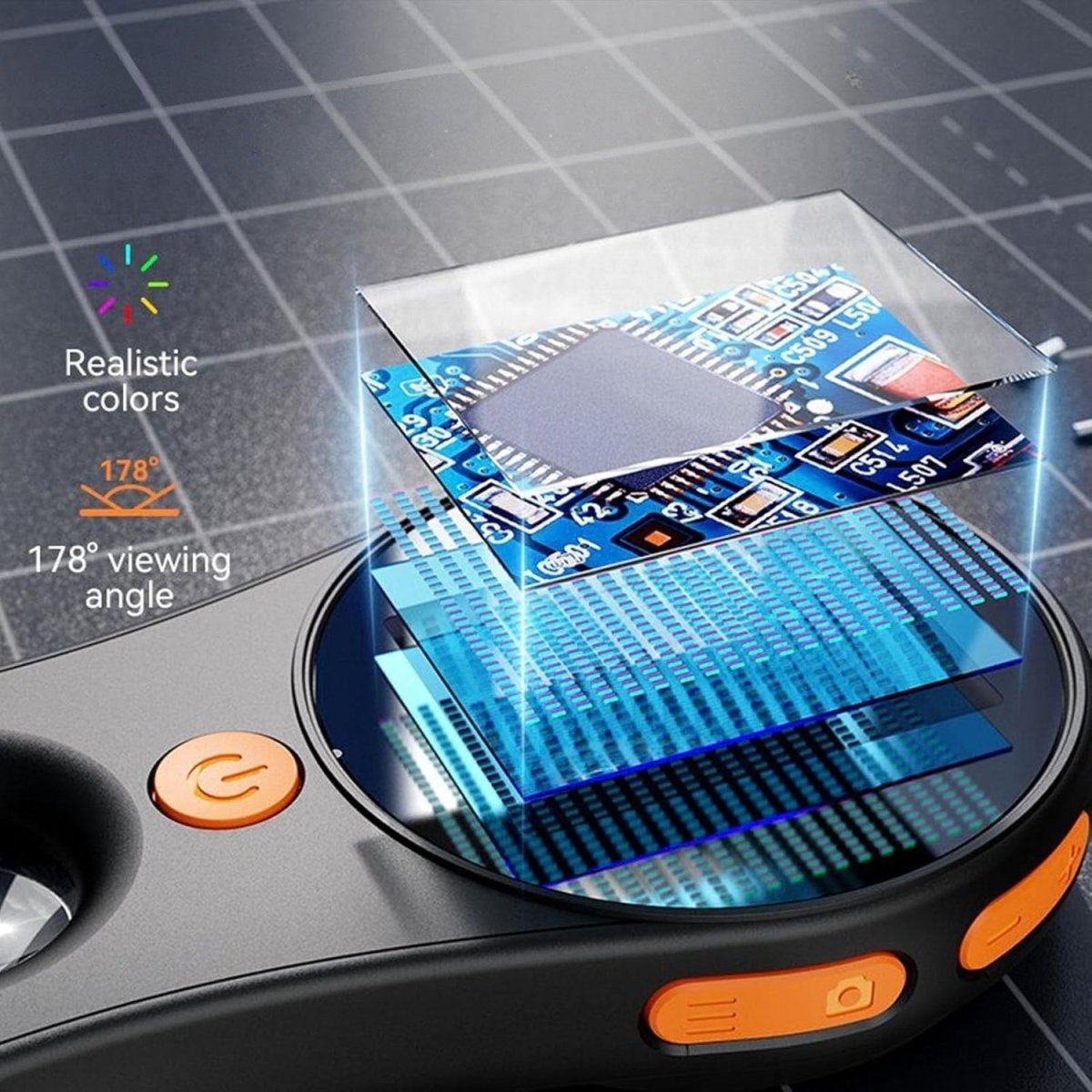 500x Digital Magnifying Glass with Camera and PC Compatibility