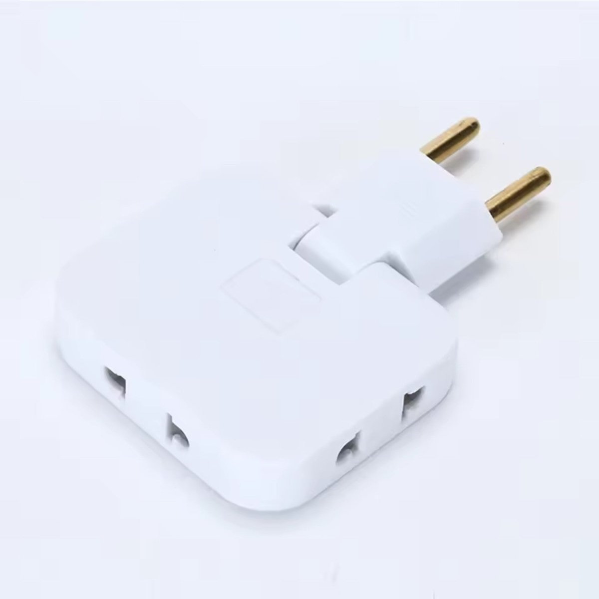 Slim Compact Universal Power Strip with 180° Rotating Head and 3 Outlets