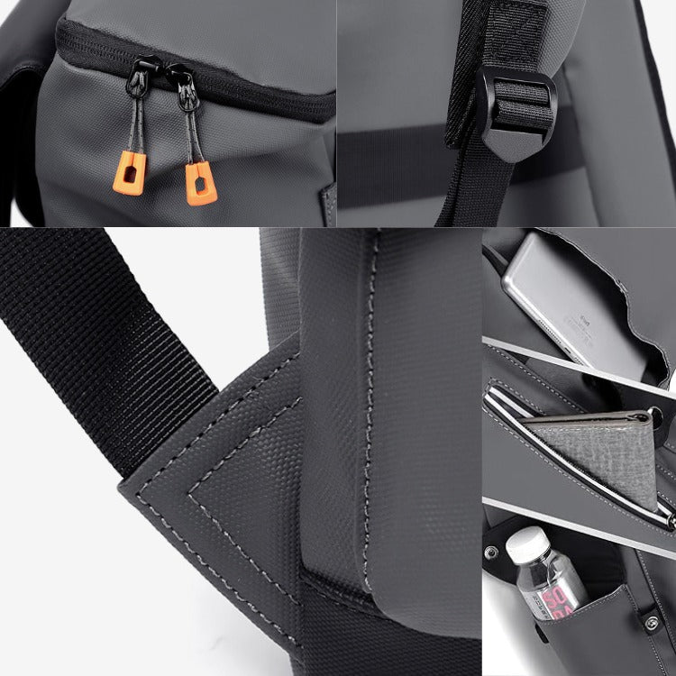 Compact Waterproof Travel Backpack with USB Charging Port