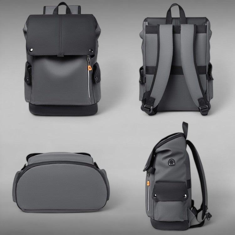 Compact Waterproof Travel Backpack with USB Charging Port