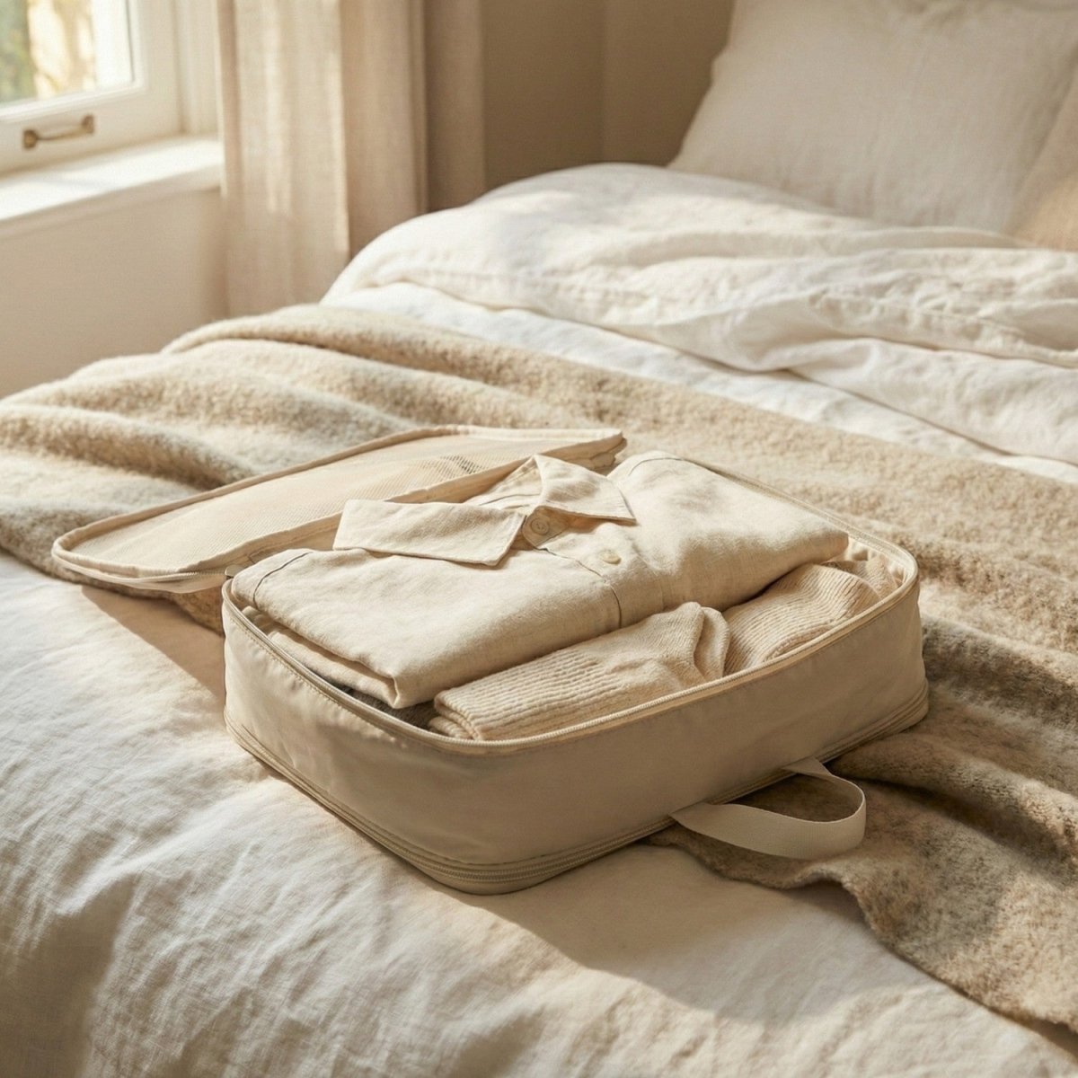 Compression Storage Bags with Reinforced Handles for Space-Saving Organization