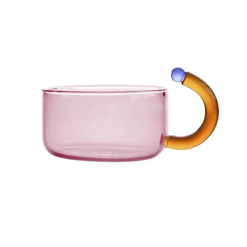 Contrasting Color Heat-Resistant Glass Teapot Set